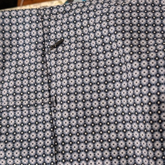 Ann Taylor Navy Pattern Trousers Stretch - Picture 9 of 16